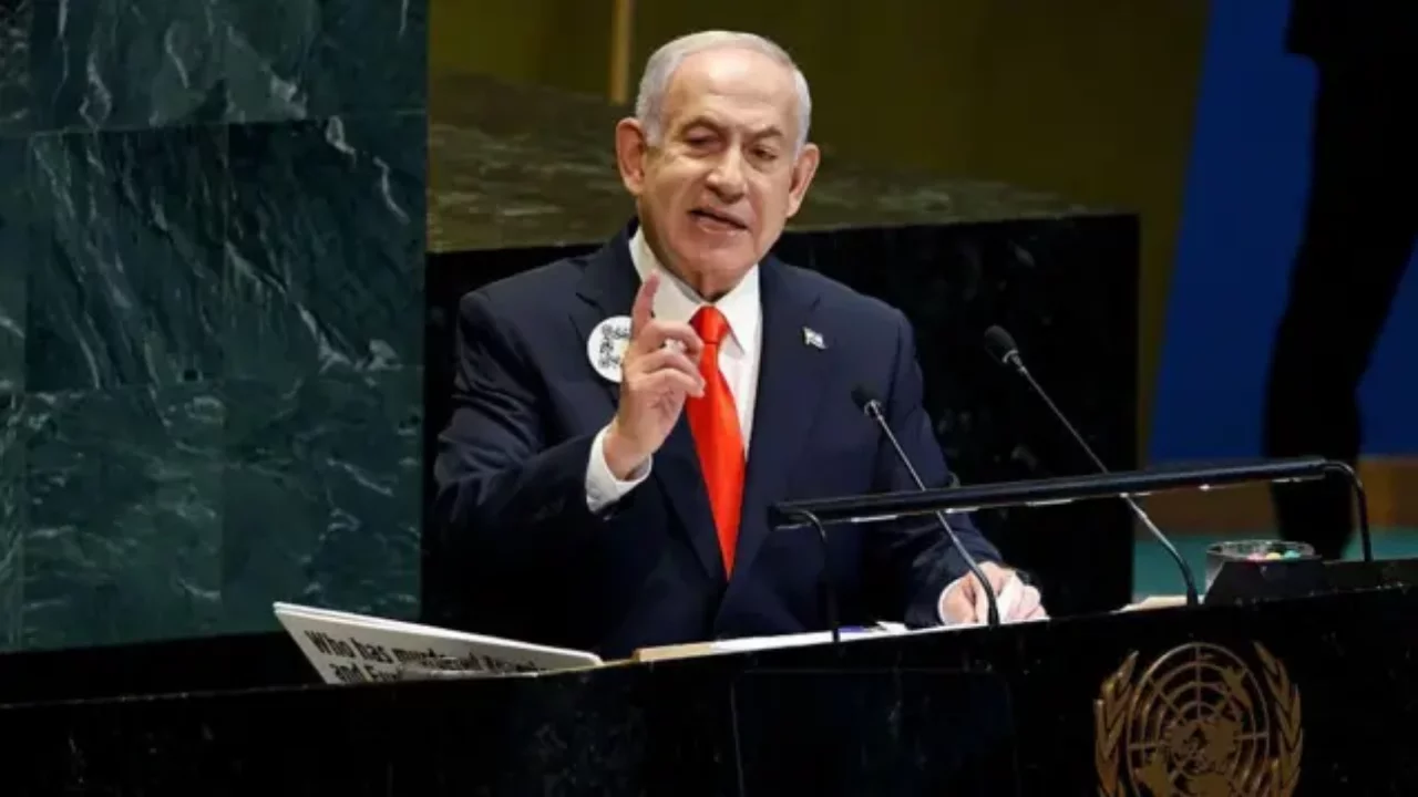 Netanyahu BM'de konuşurken çok sayıda ülkenin delegeleri salonu terk etti