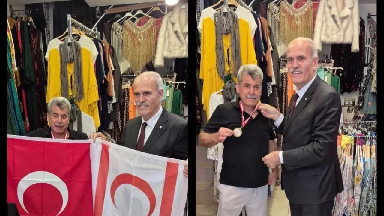 Kıbrıs Maratonu öncesi Bursalı Veteran atlete ziyaret