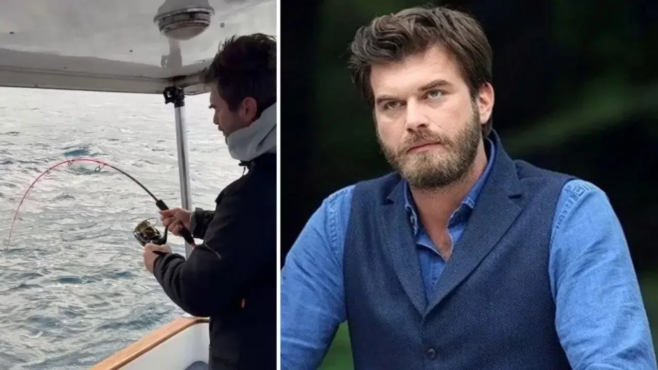 Kıvanç Tatlıtuğ tekneyle balık avına çıktı