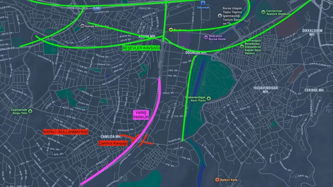 Bursa'da pazar günü bu yollar trafiğe kapanacak!