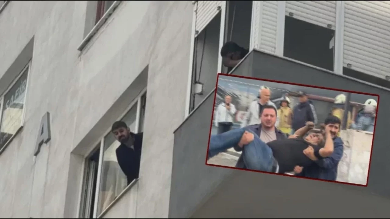 Kadıköy'de 8 katlı binada çıkan yangında can pazarı