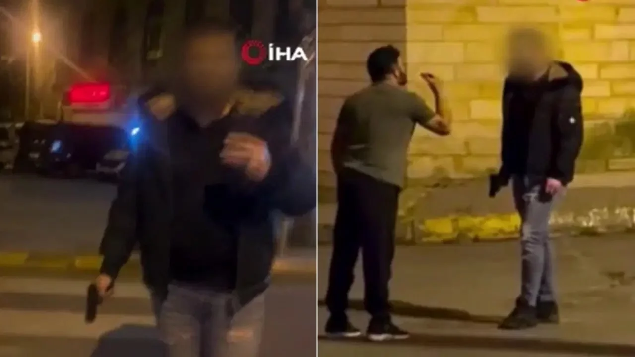 Beylikdüzü'nde konuşmak için çağırdığı adamı silahla tehdit etti