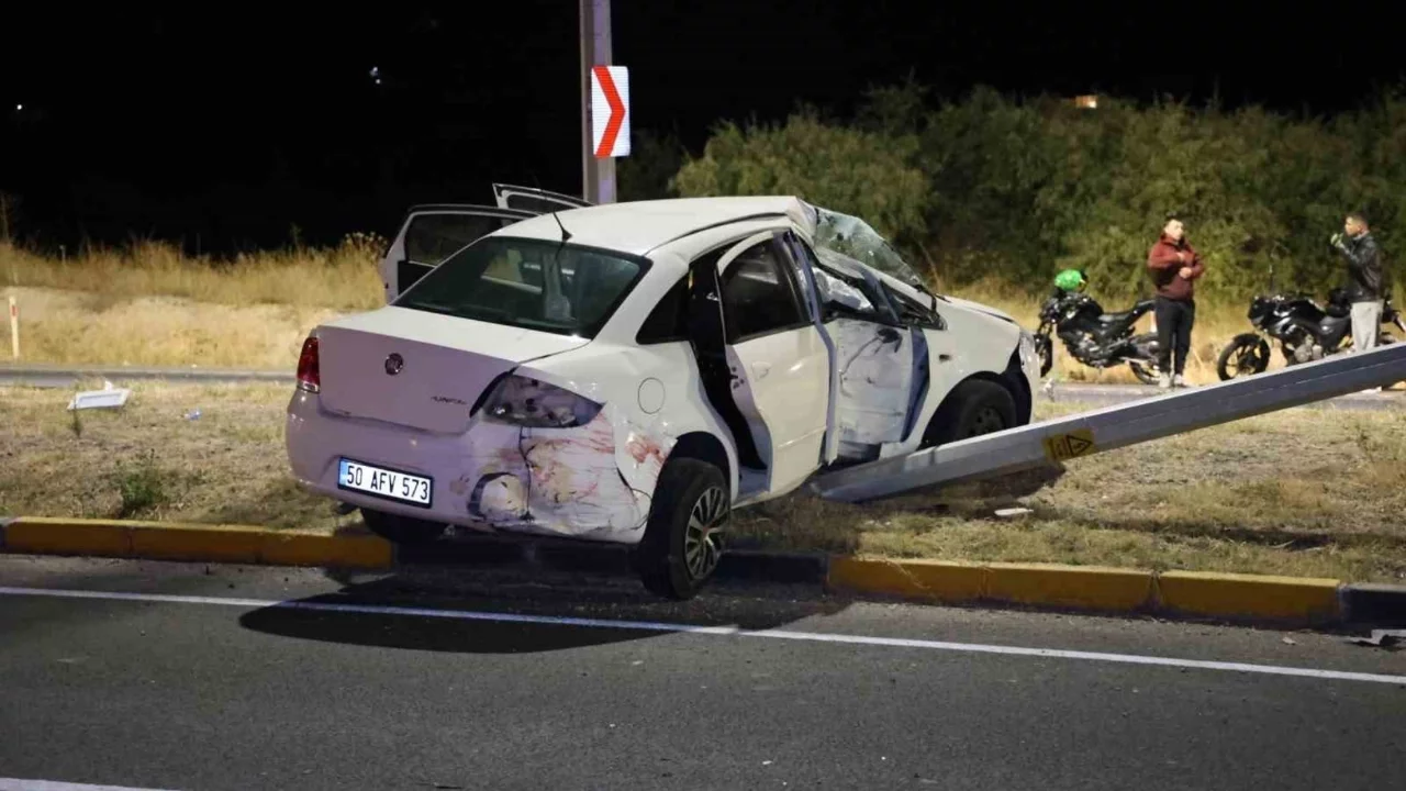 Tilkiden kaçan otomobil kazaya neden oldu: 1 yaralı