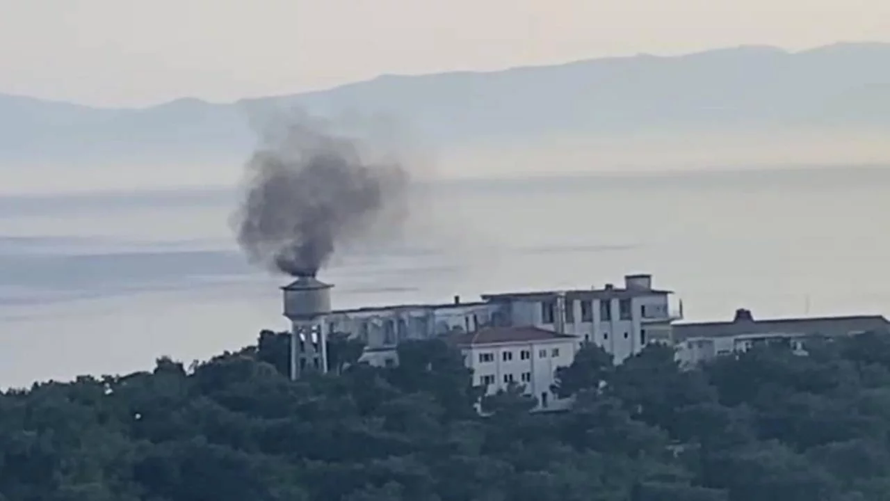 Tarihi Heybeliada Sanatoryumu'nda korkutan yangın