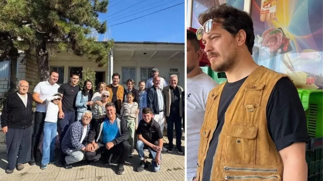 Ünlü oyuncu Çağatay Ulusoy ailesiyle birlikte Bulgaristan'daki köyüne gitti