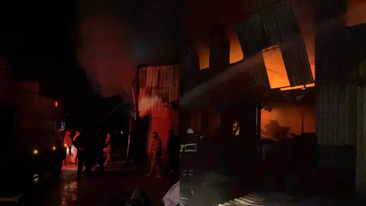 Çanakkale'de hurda dükkanında çıkan yangın korkuttu