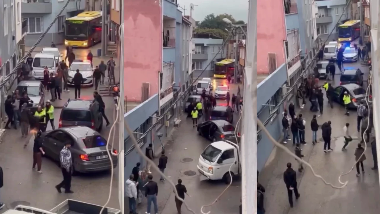 Bursa'da polisin durdurduğu şüphelileri mahalleli kaçırdı!