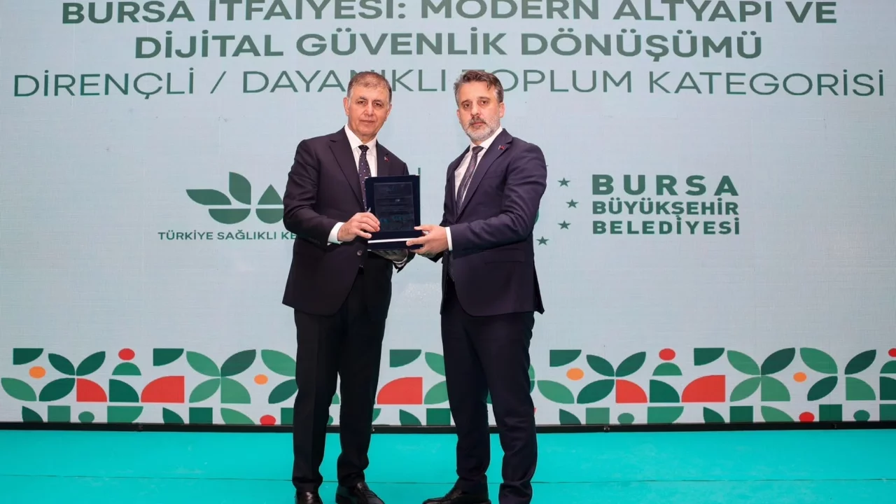Bursa Büyükşehir Belediyesi'nin itfaiye yatırımlarına ödül
