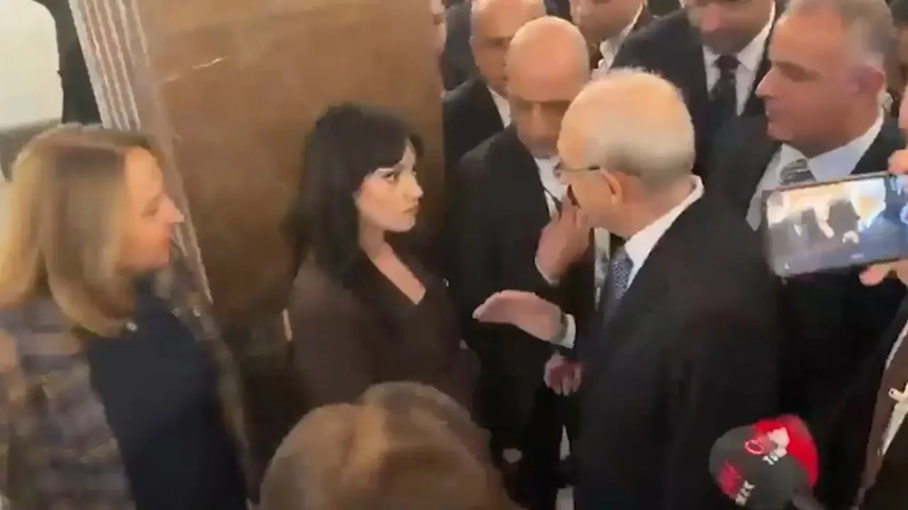 Kemal Kılıçdaroğlu'nun korumasından soru sormak isteyen gazeteciye müdahale!
