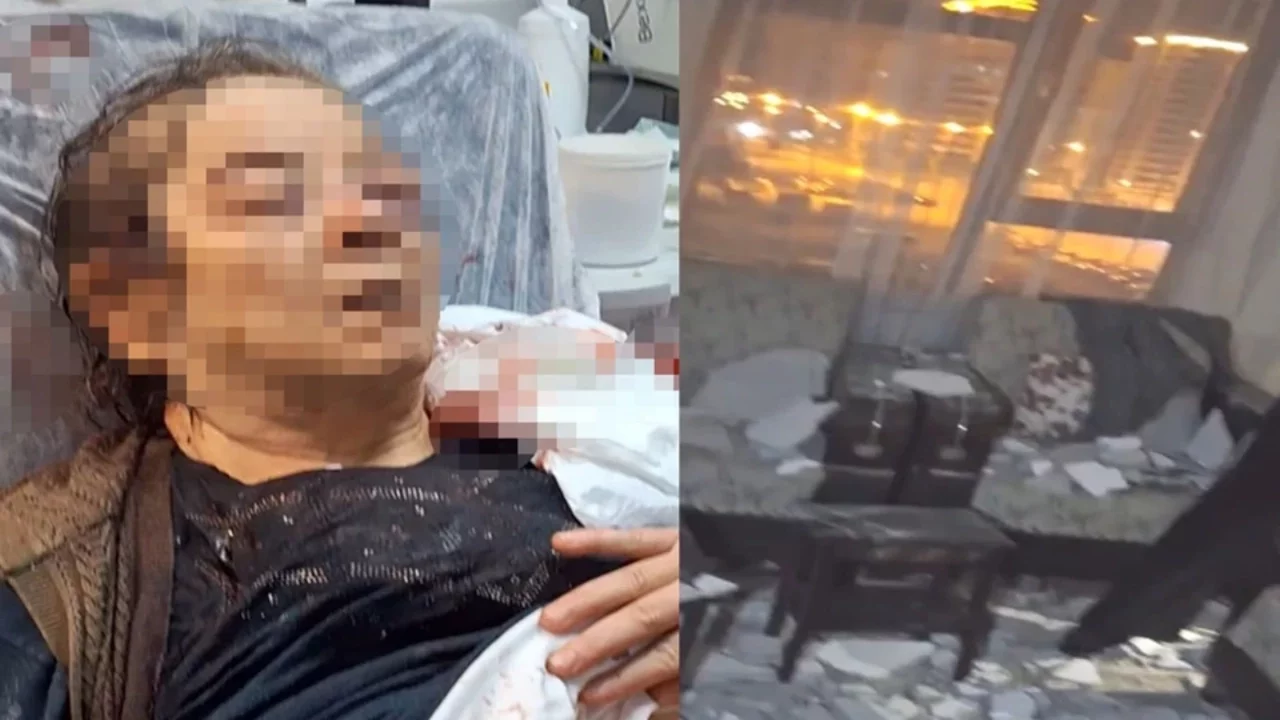 Evde otururken tavandan kopan moloz yığınının altında kaldı!