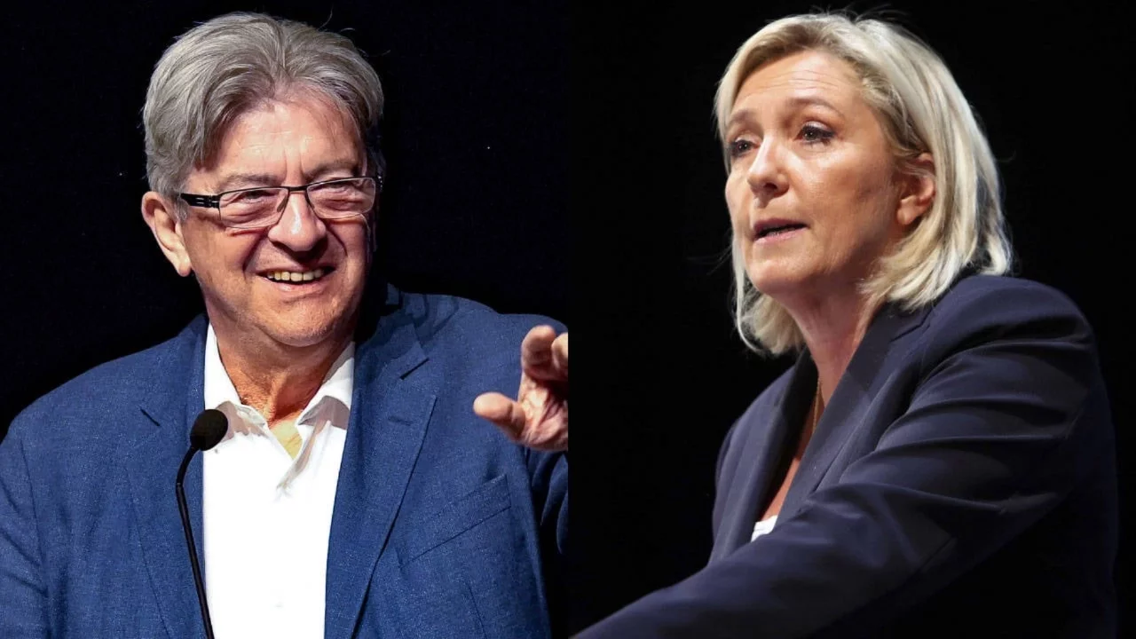 Anket sonucu paylaşıldı: Fransa'da Melenchon-Le Pen yarışı bekleniyor