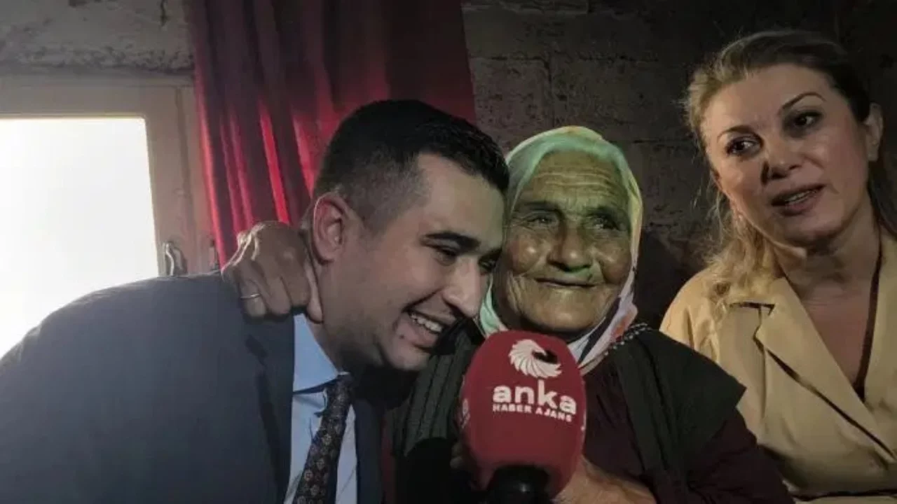 YENİ Parti'den 87 yaşında pazarda çalışan Hürü Tilki'ye ziyaret