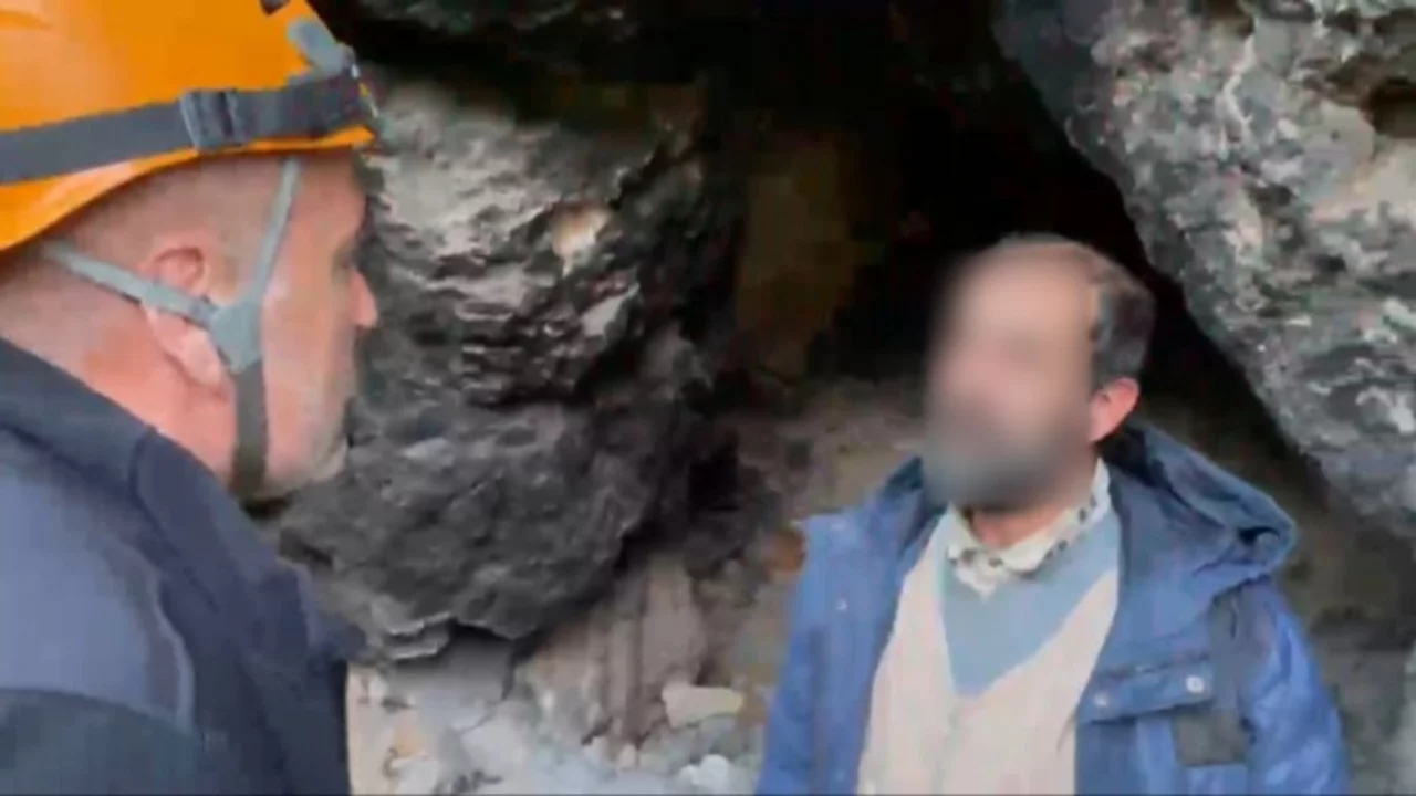 Bursa Uludağ'da mağaraya sığınan yaşlı adam için seferber oldular