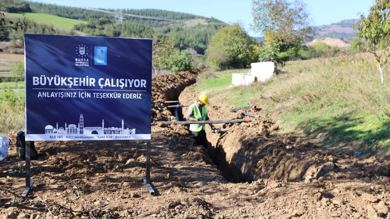 Bursa Büyükşehir'den Yenişehirli çiftçiye can suyu