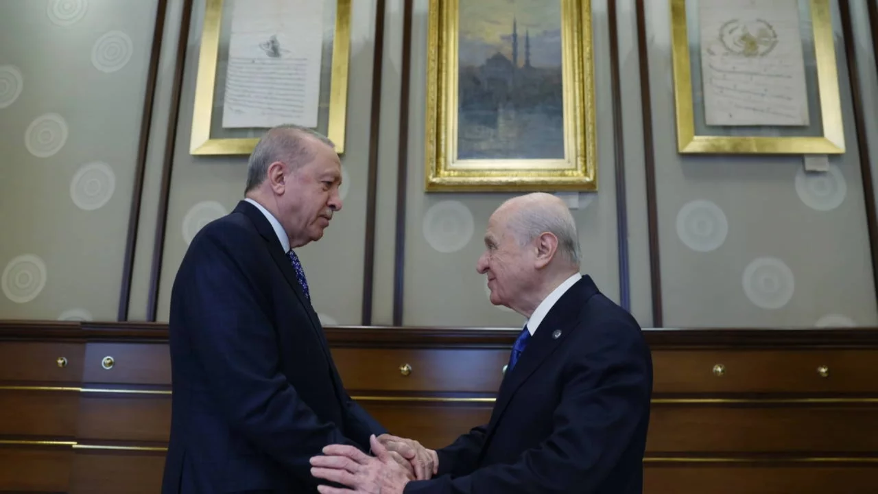 Cumhurbaşkanı Erdoğan ve Bahçeli bir araya geldi