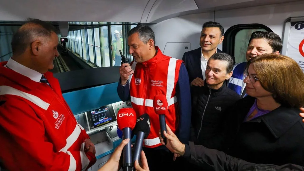İstanbul'daki yeni metro hattının test sürüşü yapıldı