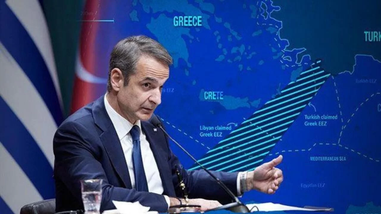 Yunanistan Başbakanı Miçotakis'in haritasına Türk büyükelçiden tek cümlelik yanıt!